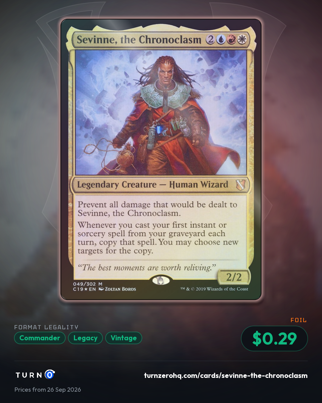 Shareable picture of Sevinne, the Chronoclasm