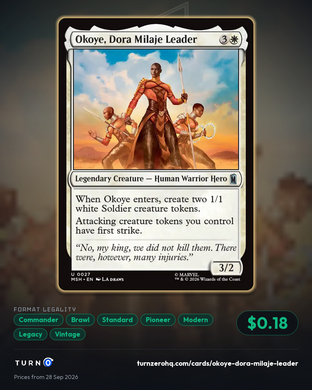 Shareable picture of Okoye, Dora Milaje Leader