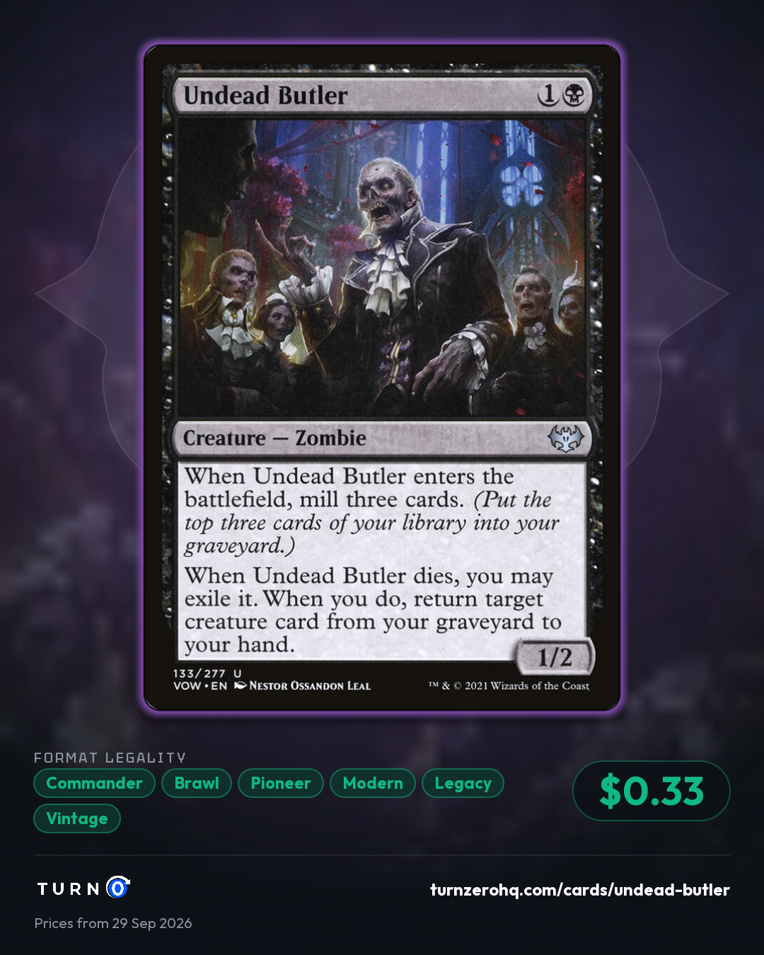 Shareable picture of Undead Butler