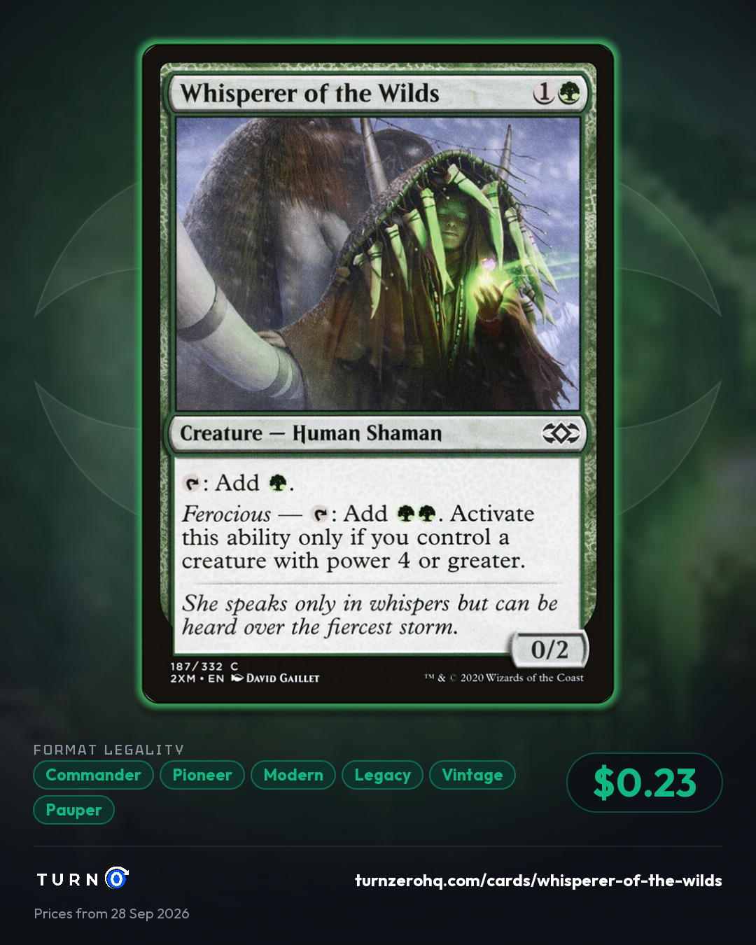 Shareable picture of Whisperer of the Wilds