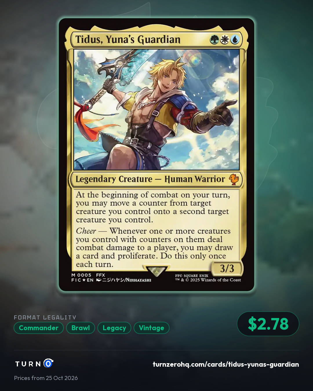 Shareable picture of Tidus, Yuna's Guardian