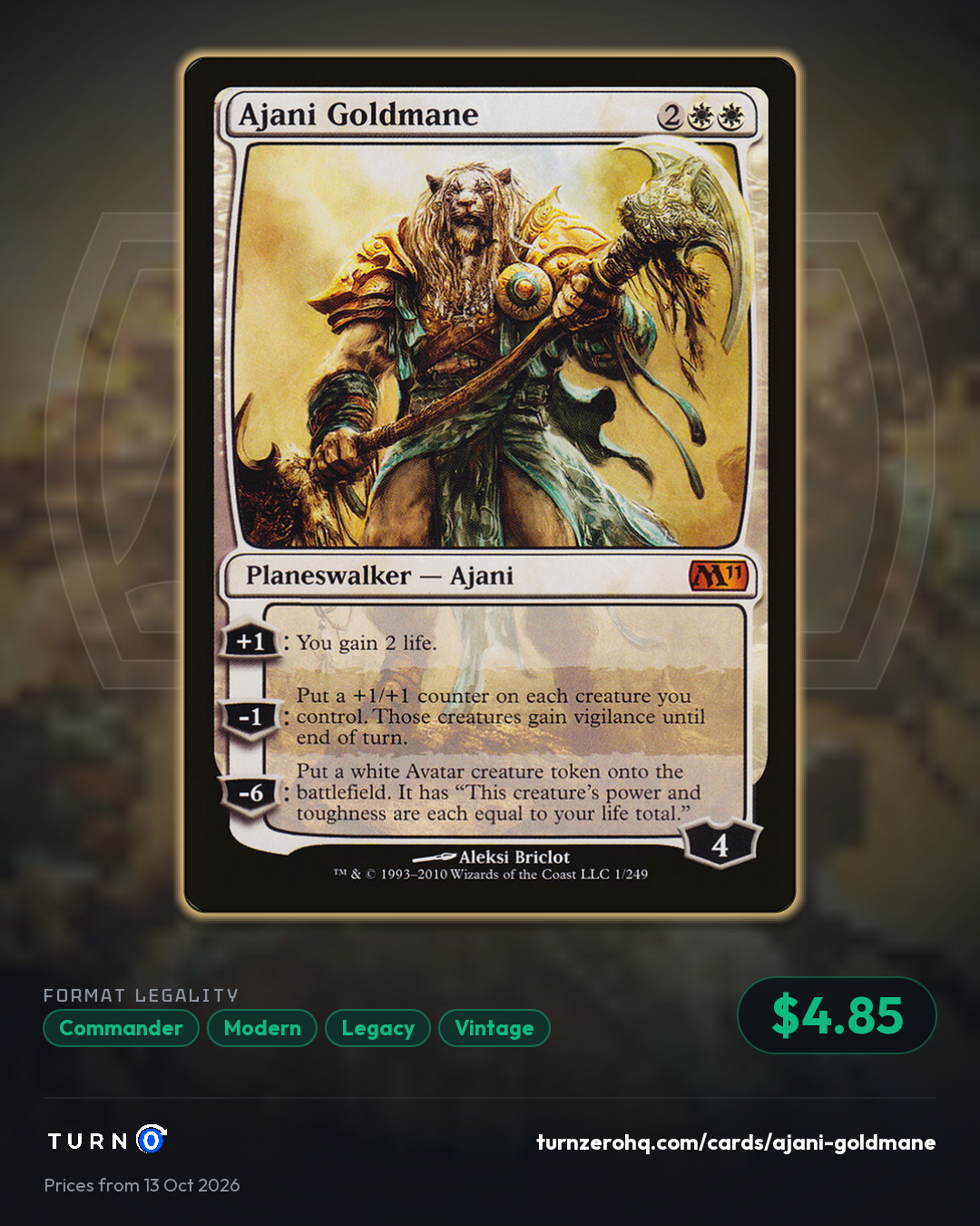 Shareable picture of Ajani Goldmane