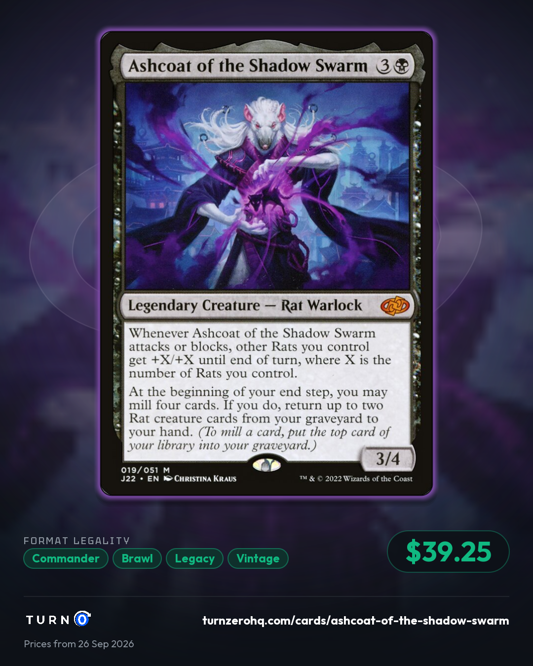 Shareable picture of Ashcoat of the Shadow Swarm