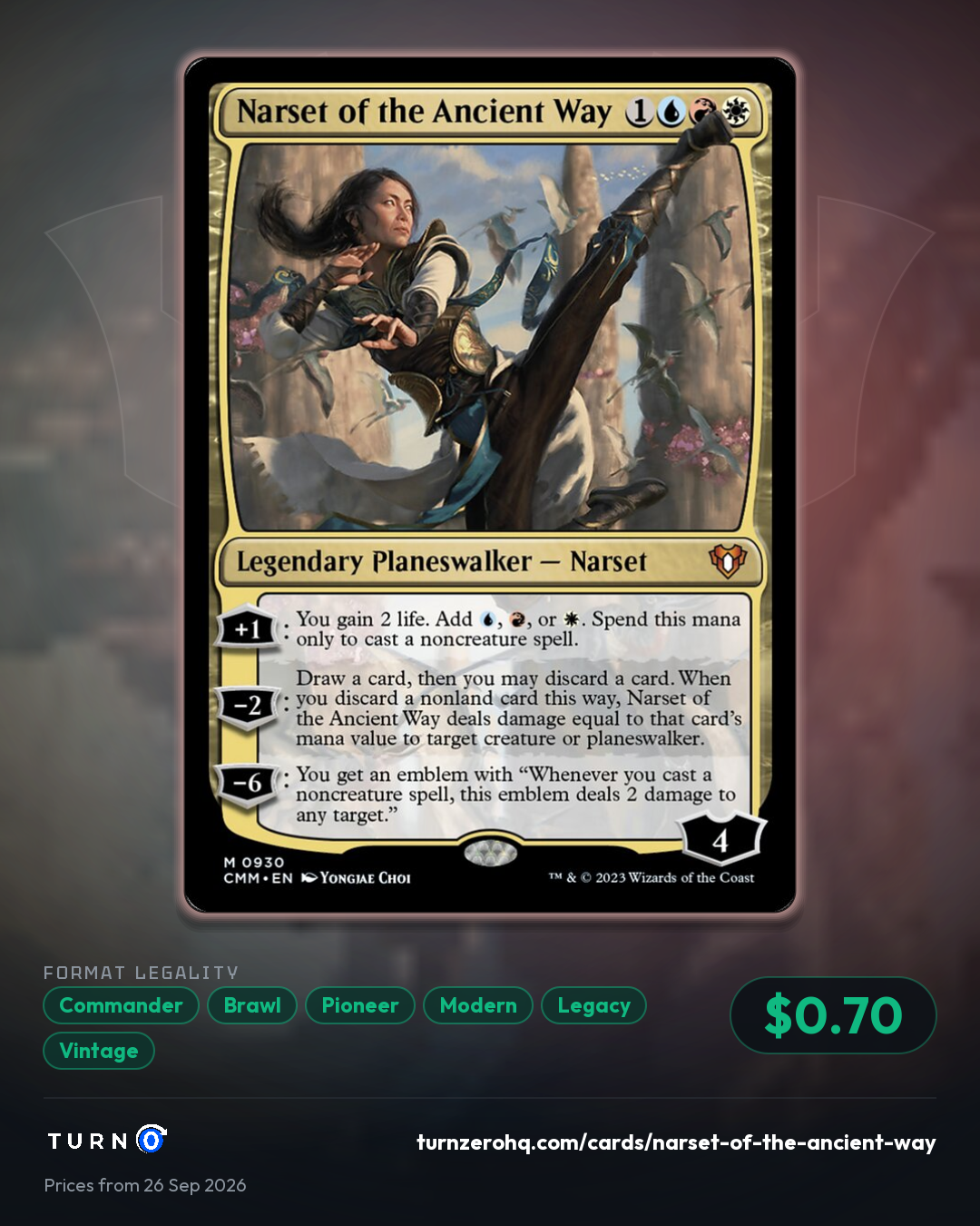 Shareable picture of Narset of the Ancient Way