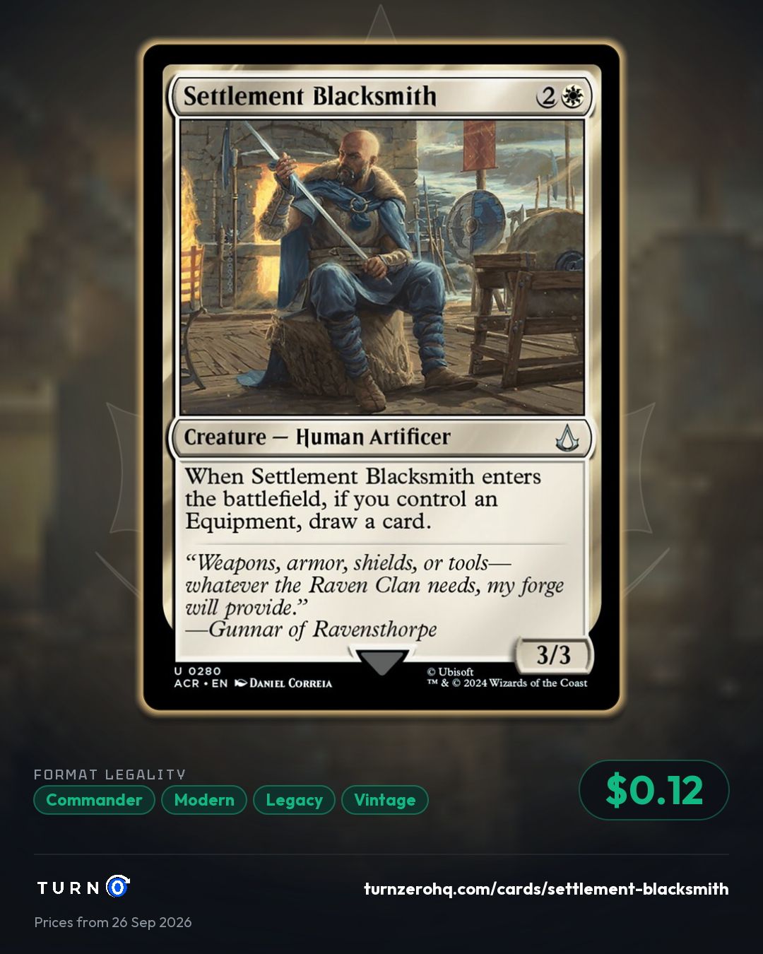 Shareable picture of Settlement Blacksmith
