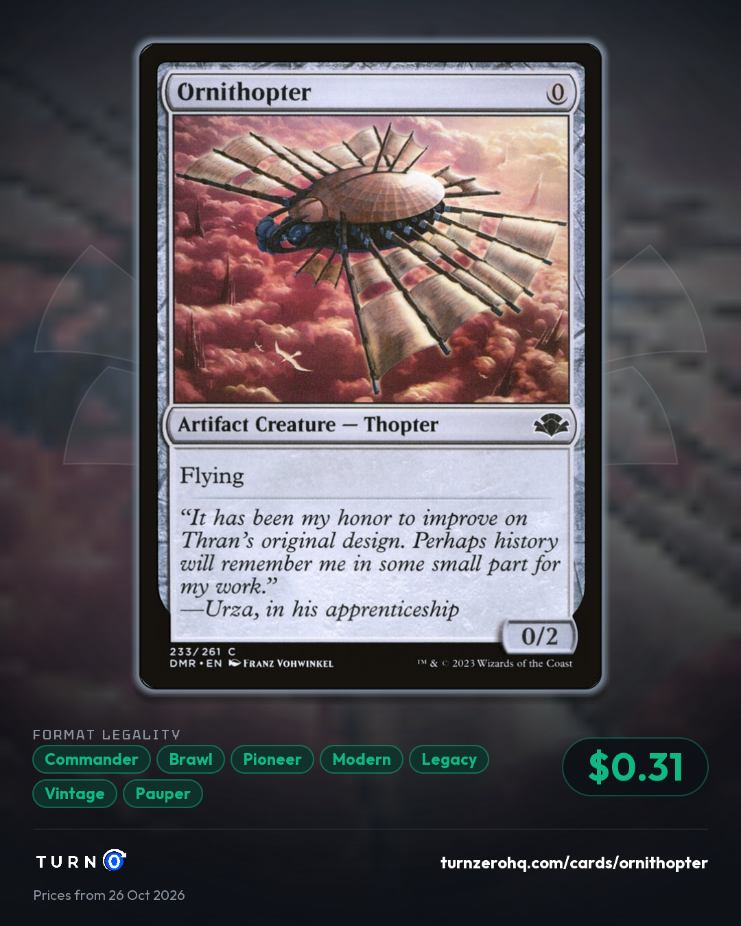 Shareable picture of Ornithopter