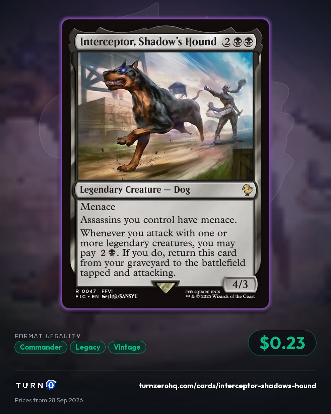 Shareable picture of Interceptor, Shadow's Hound