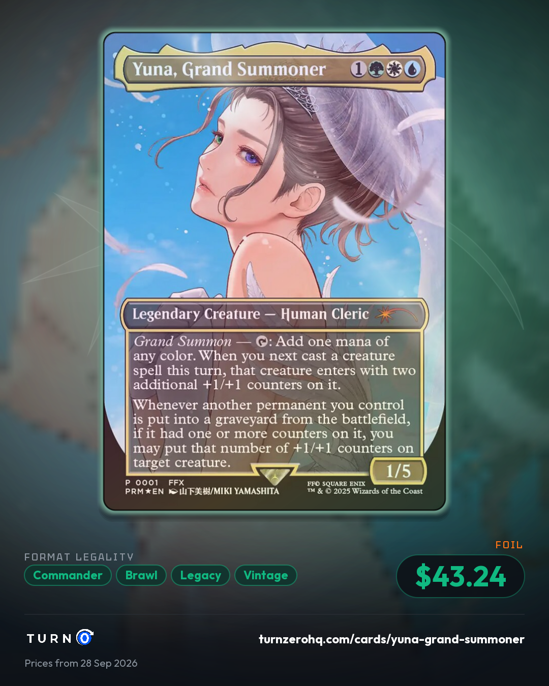 Shareable picture of Yuna, Grand Summoner