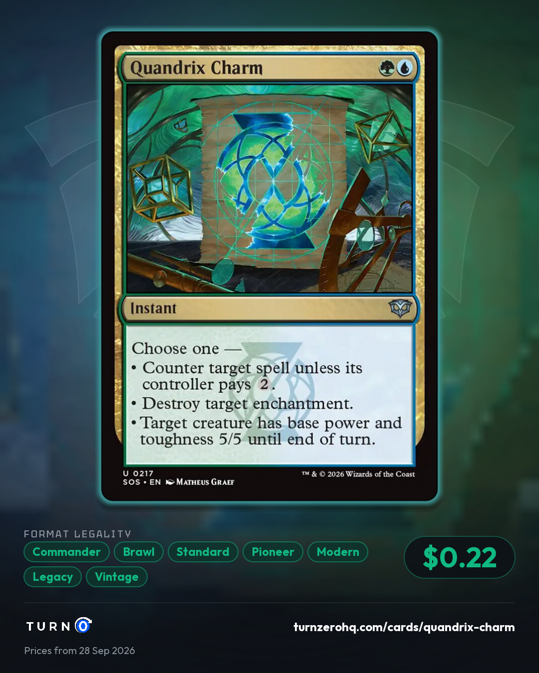 Shareable picture of Quandrix Charm