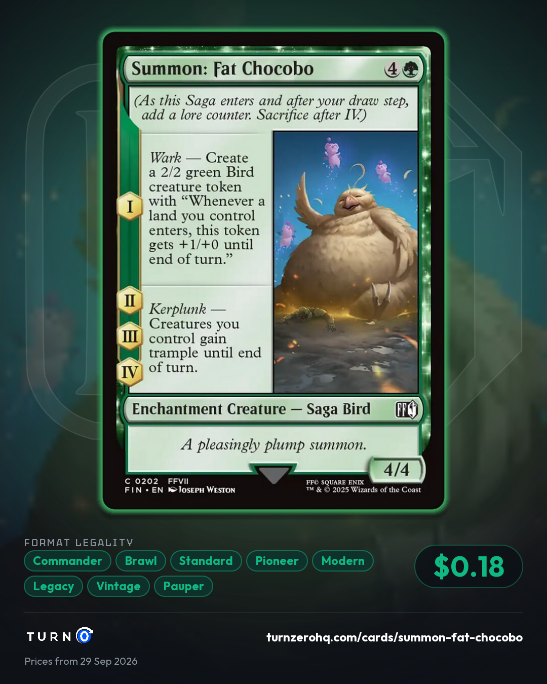 Shareable picture of Summon: Fat Chocobo