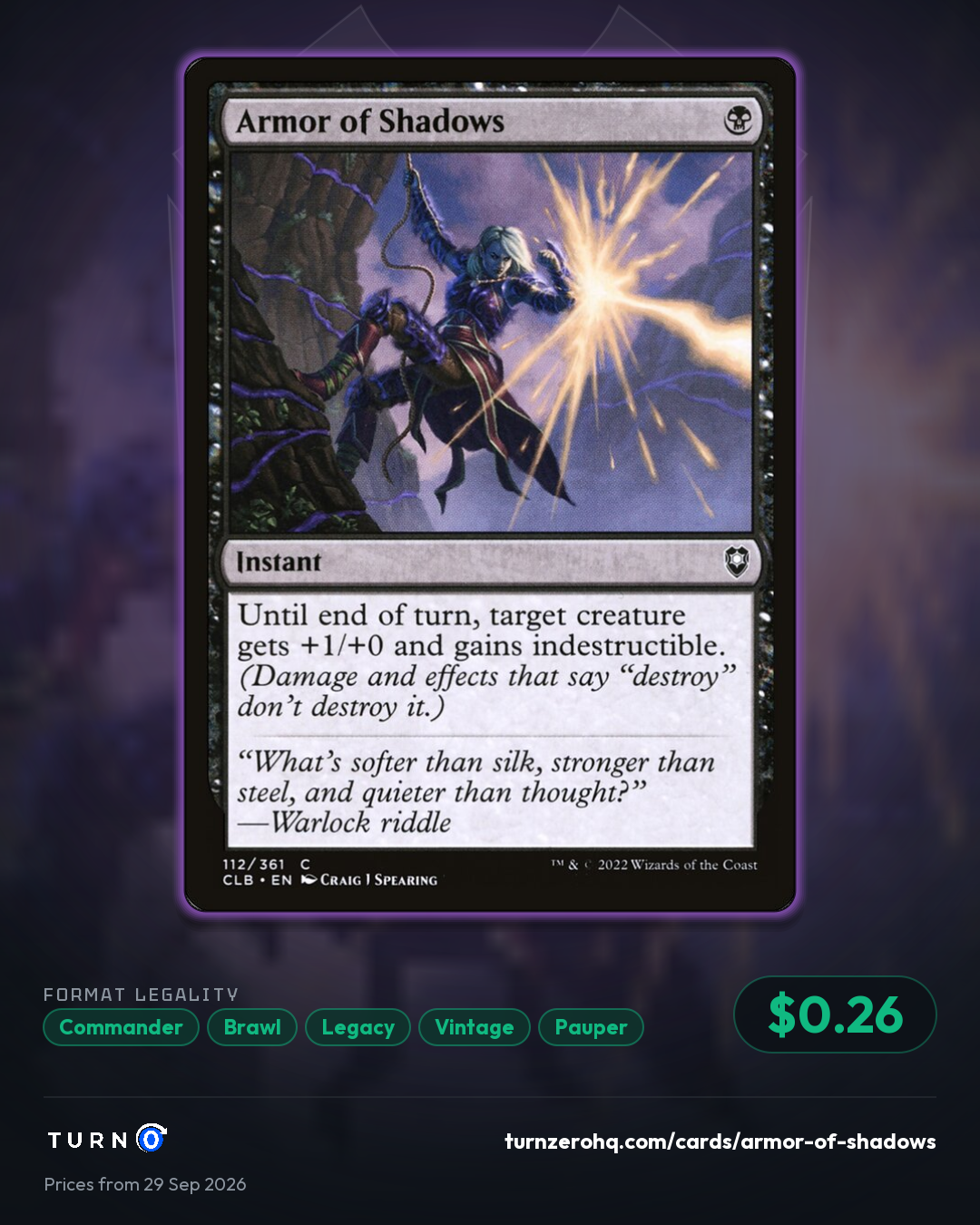 Shareable picture of Armor of Shadows