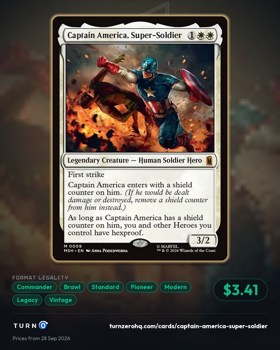 Shareable picture of Captain America, Super-Soldier