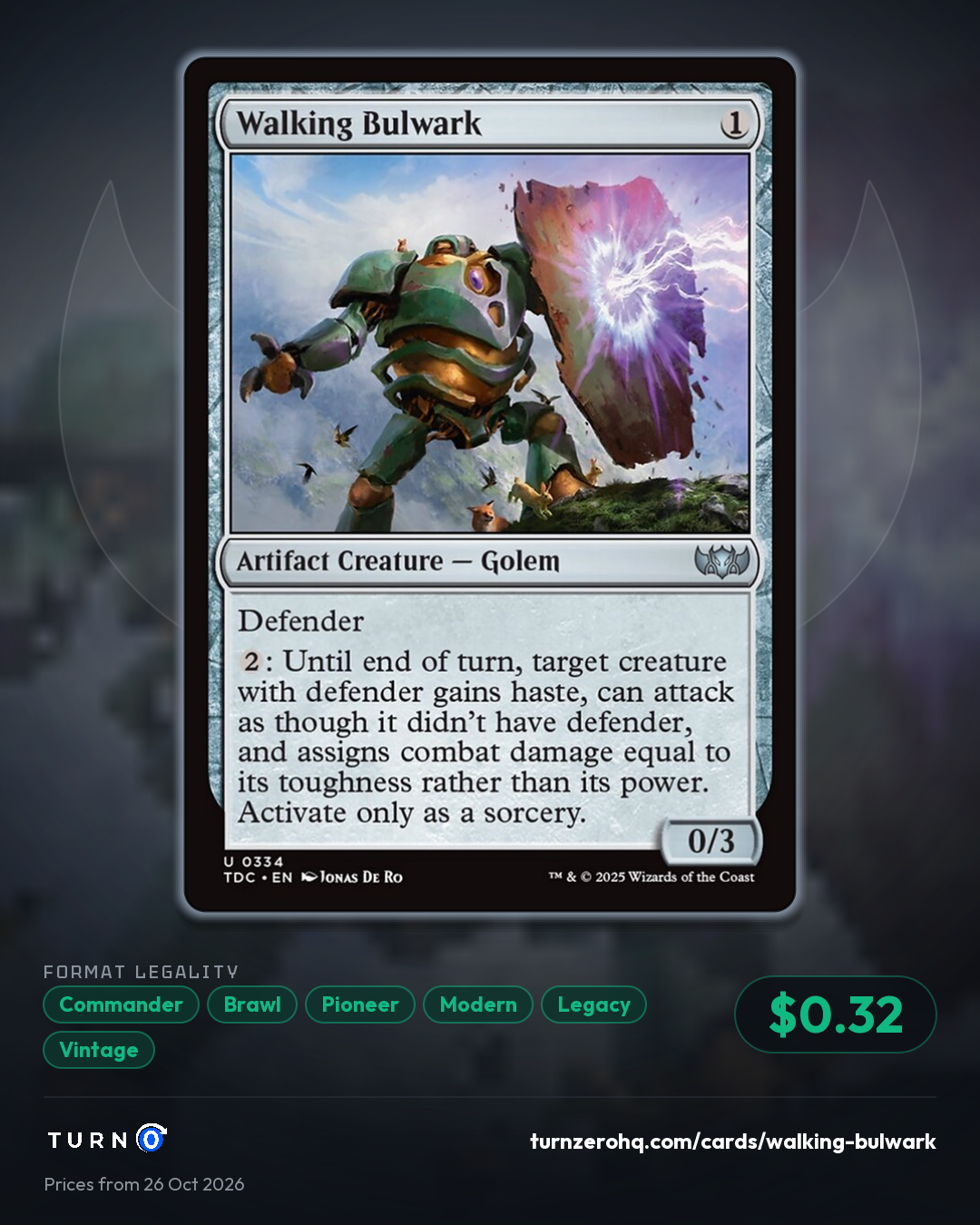 Shareable picture of Walking Bulwark