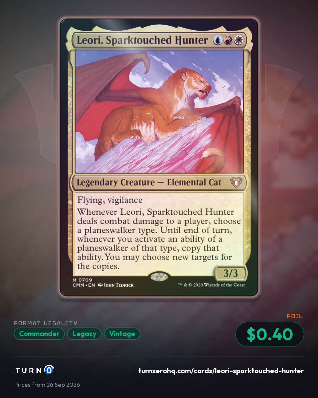 Shareable picture of Leori, Sparktouched Hunter