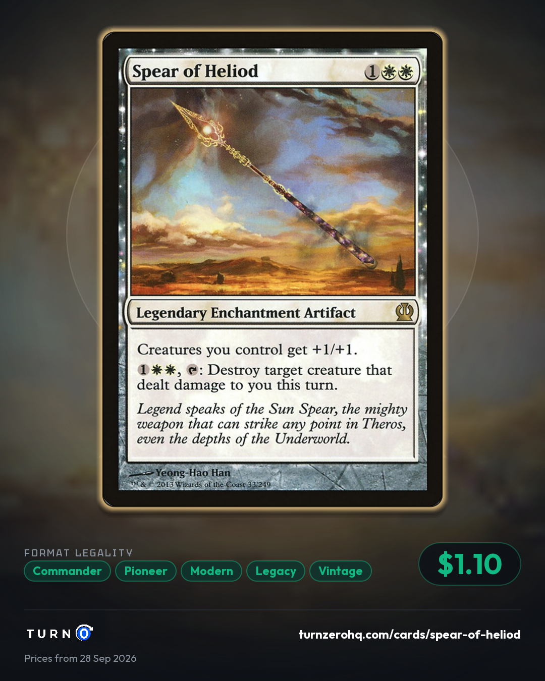 Shareable picture of Spear of Heliod