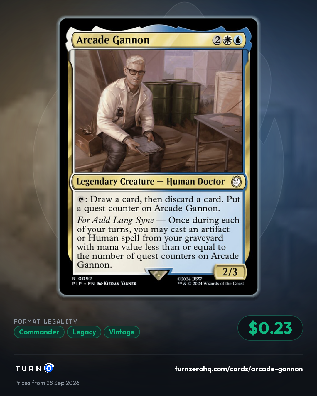 Shareable picture of Arcade Gannon