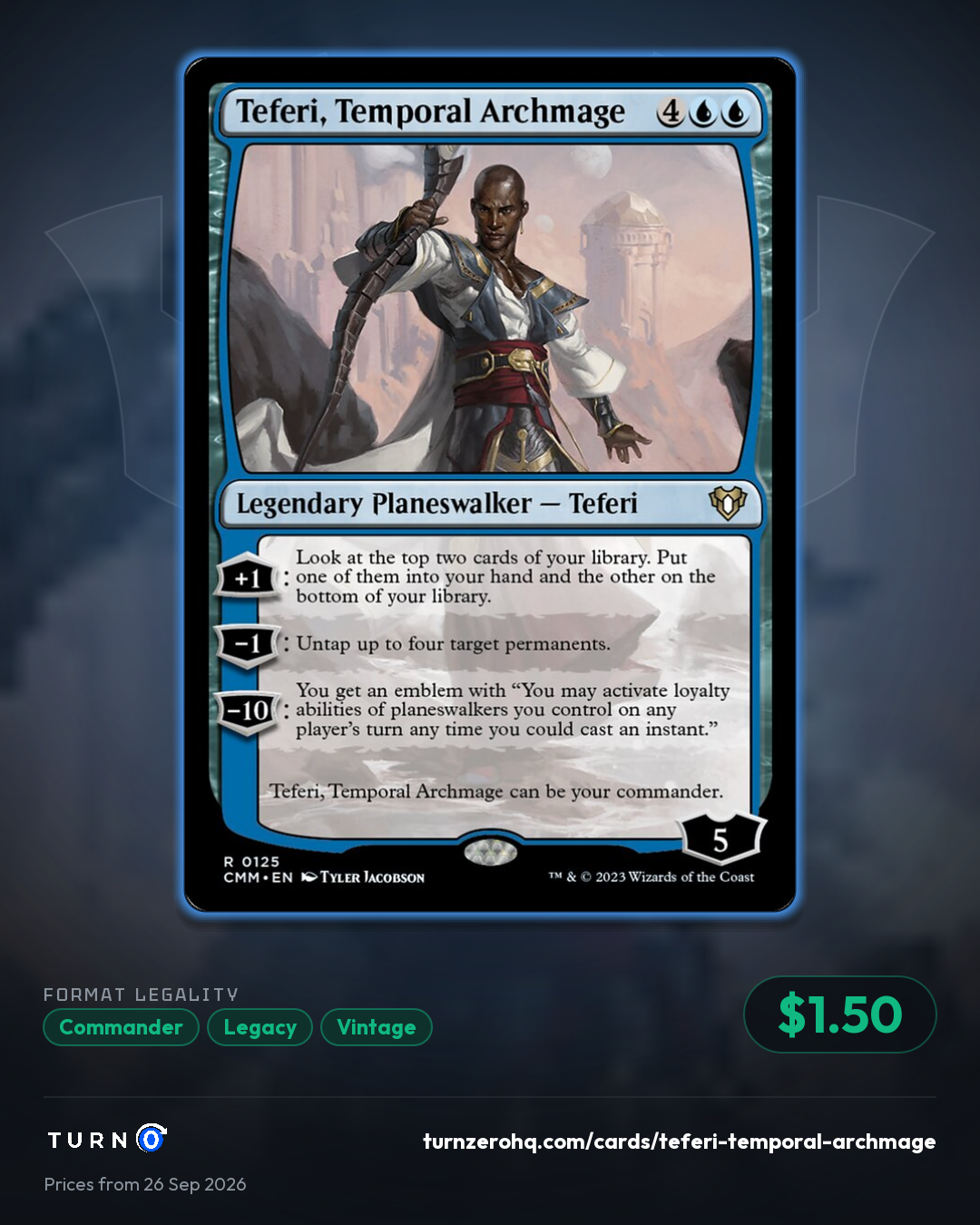 Shareable picture of Teferi, Temporal Archmage