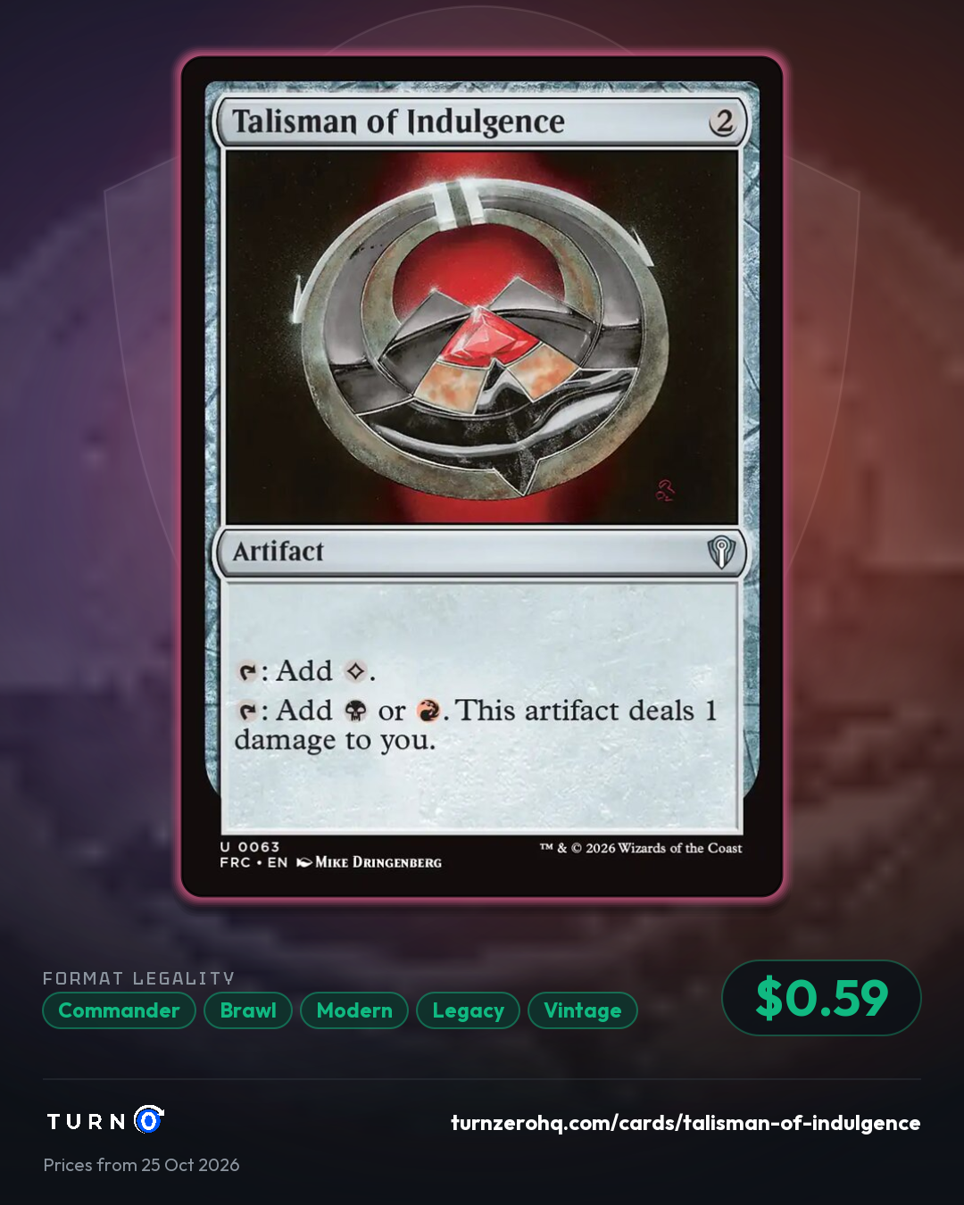 Shareable picture of Talisman of Indulgence