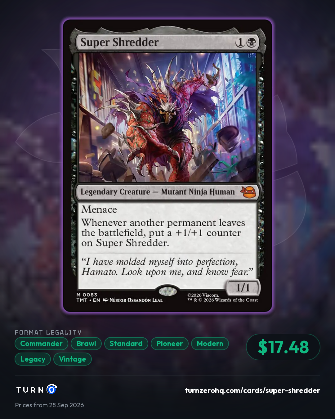 Shareable picture of Super Shredder