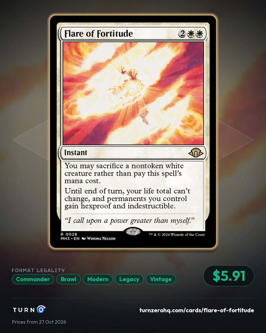 Shareable picture of Flare of Fortitude