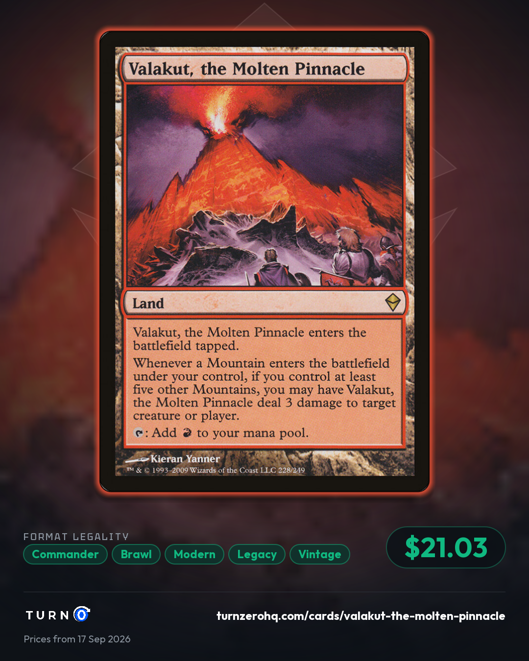 Shareable picture of Valakut, the Molten Pinnacle