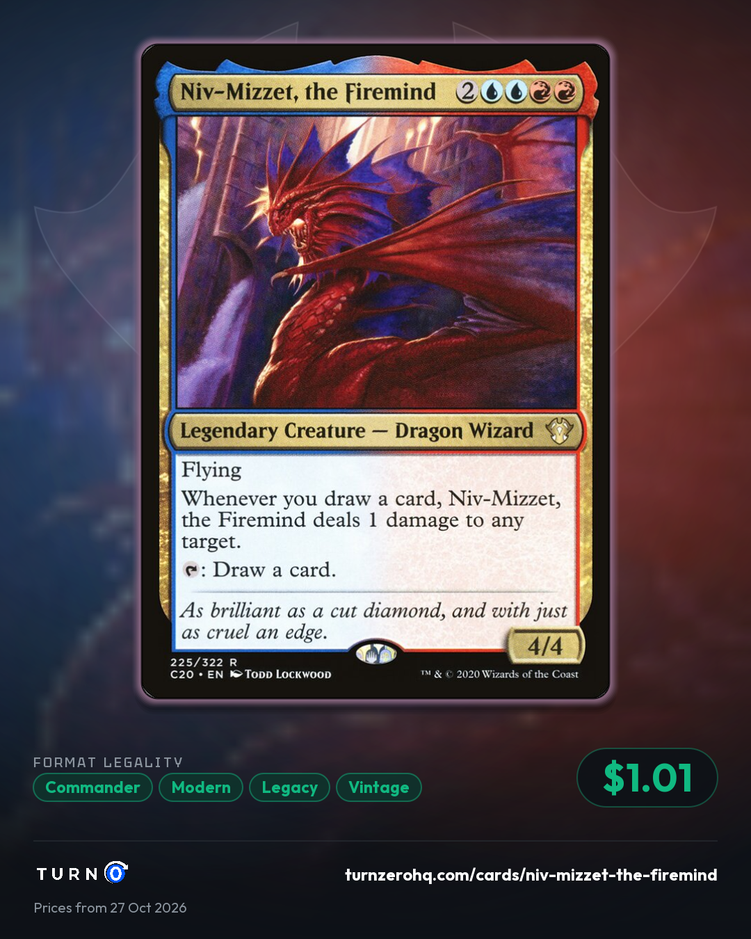 Shareable picture of Niv-Mizzet, the Firemind