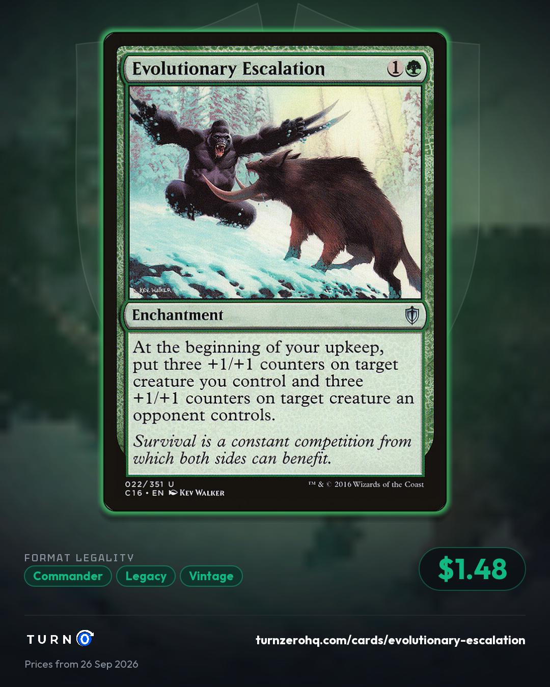 Shareable picture of Evolutionary Escalation