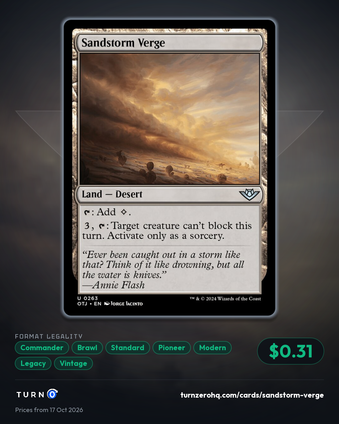 Shareable picture of Sandstorm Verge