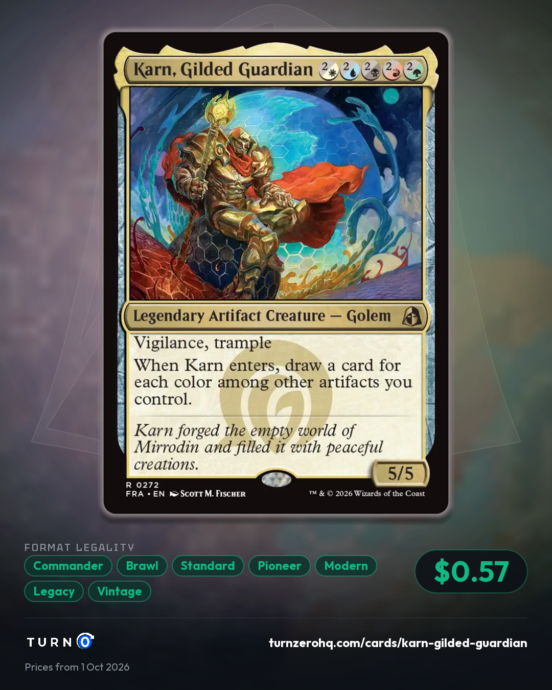 Shareable picture of Karn, Gilded Guardian
