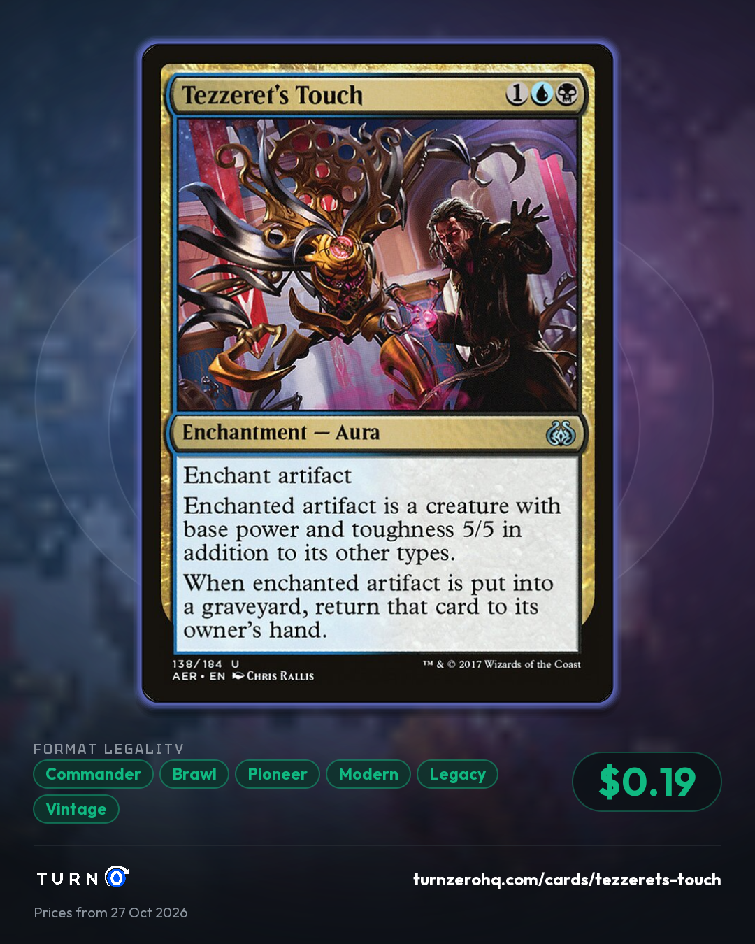 Shareable picture of Tezzeret's Touch