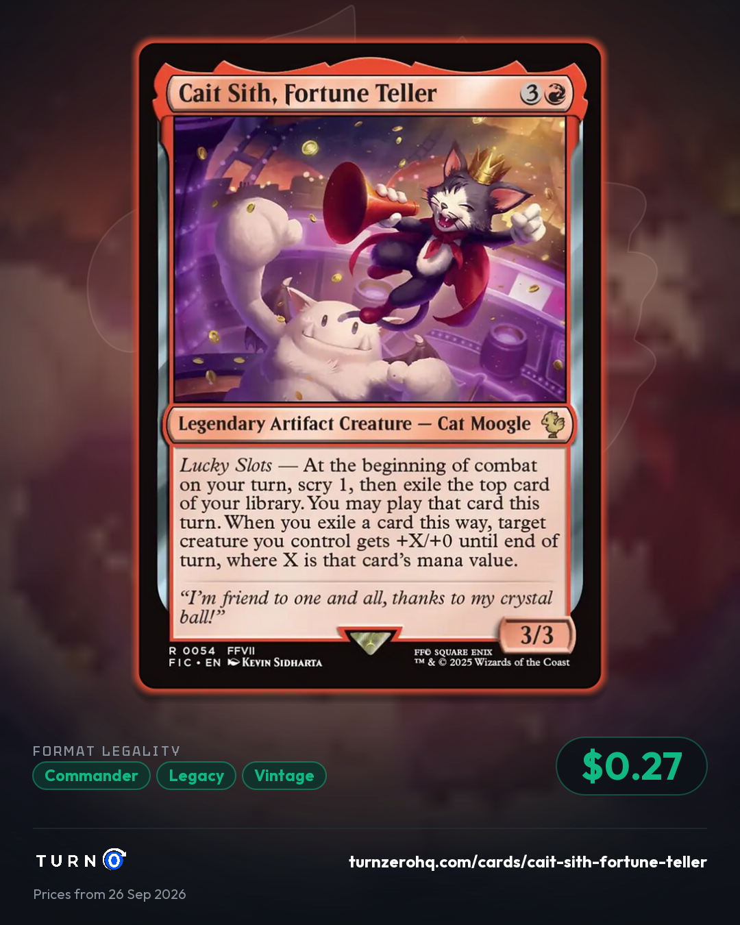 Shareable picture of Cait Sith, Fortune Teller
