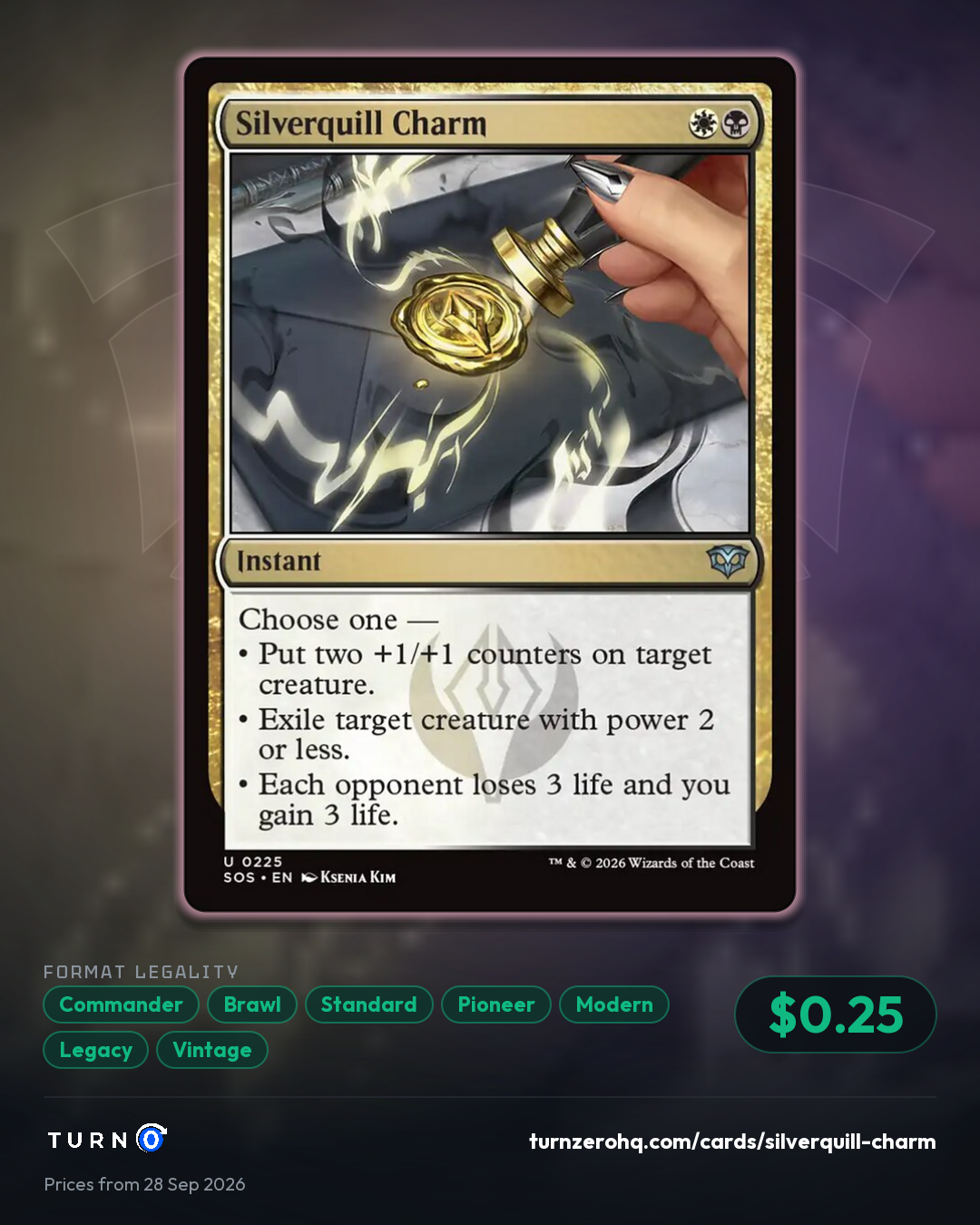 Shareable picture of Silverquill Charm