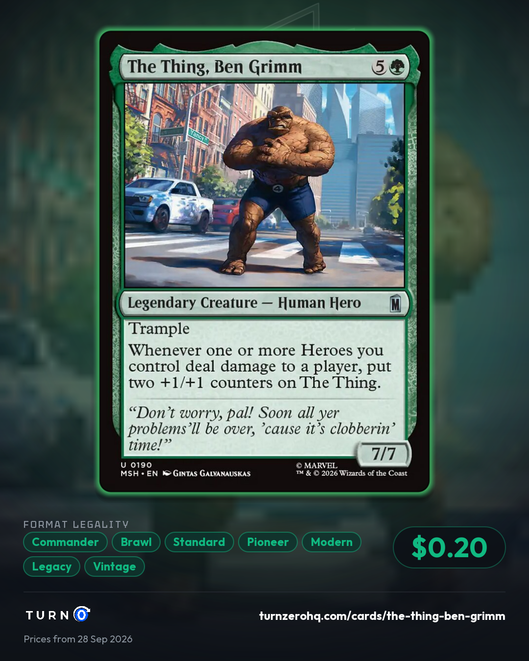 Shareable picture of The Thing, Ben Grimm