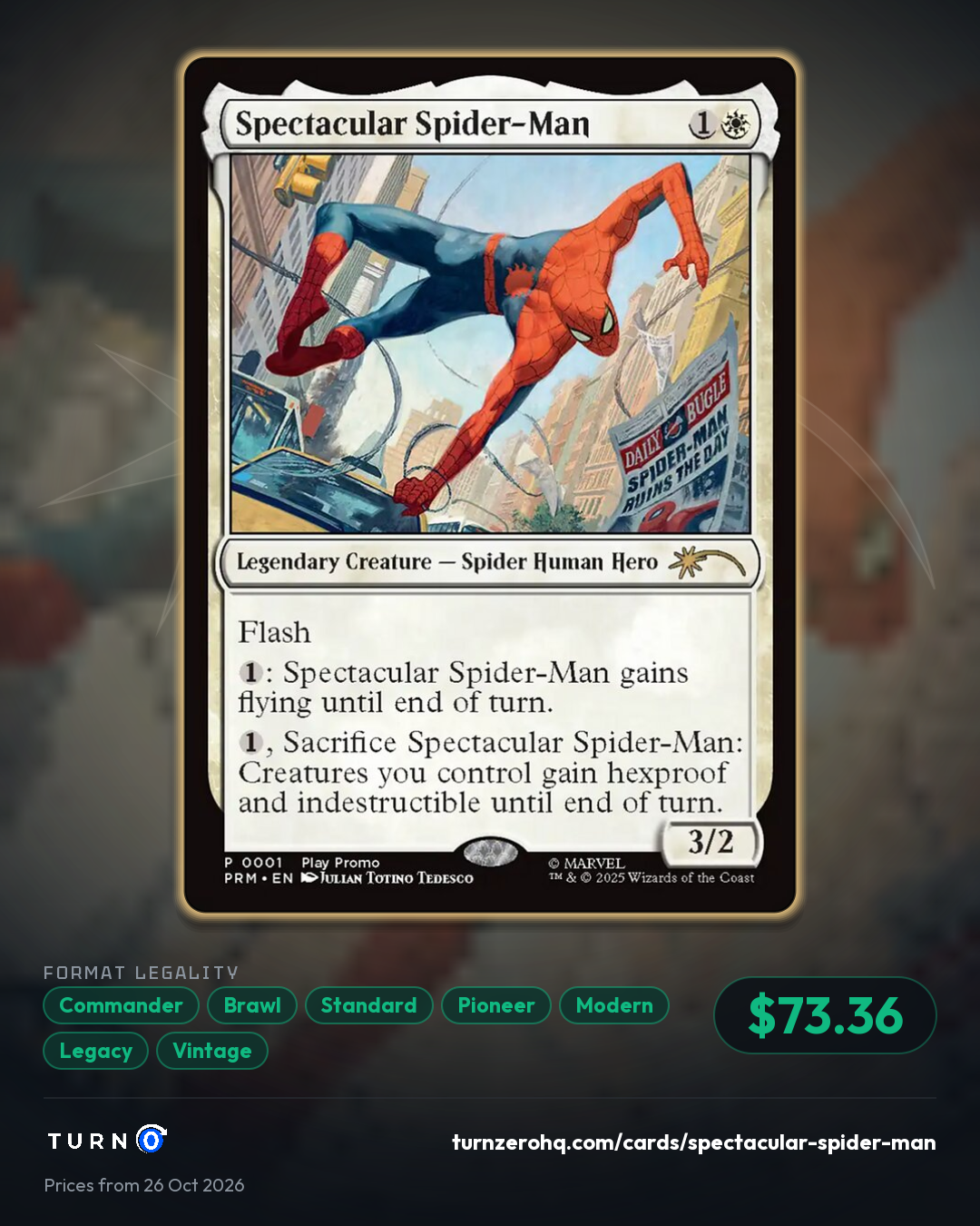 Shareable picture of Spectacular Spider-Man