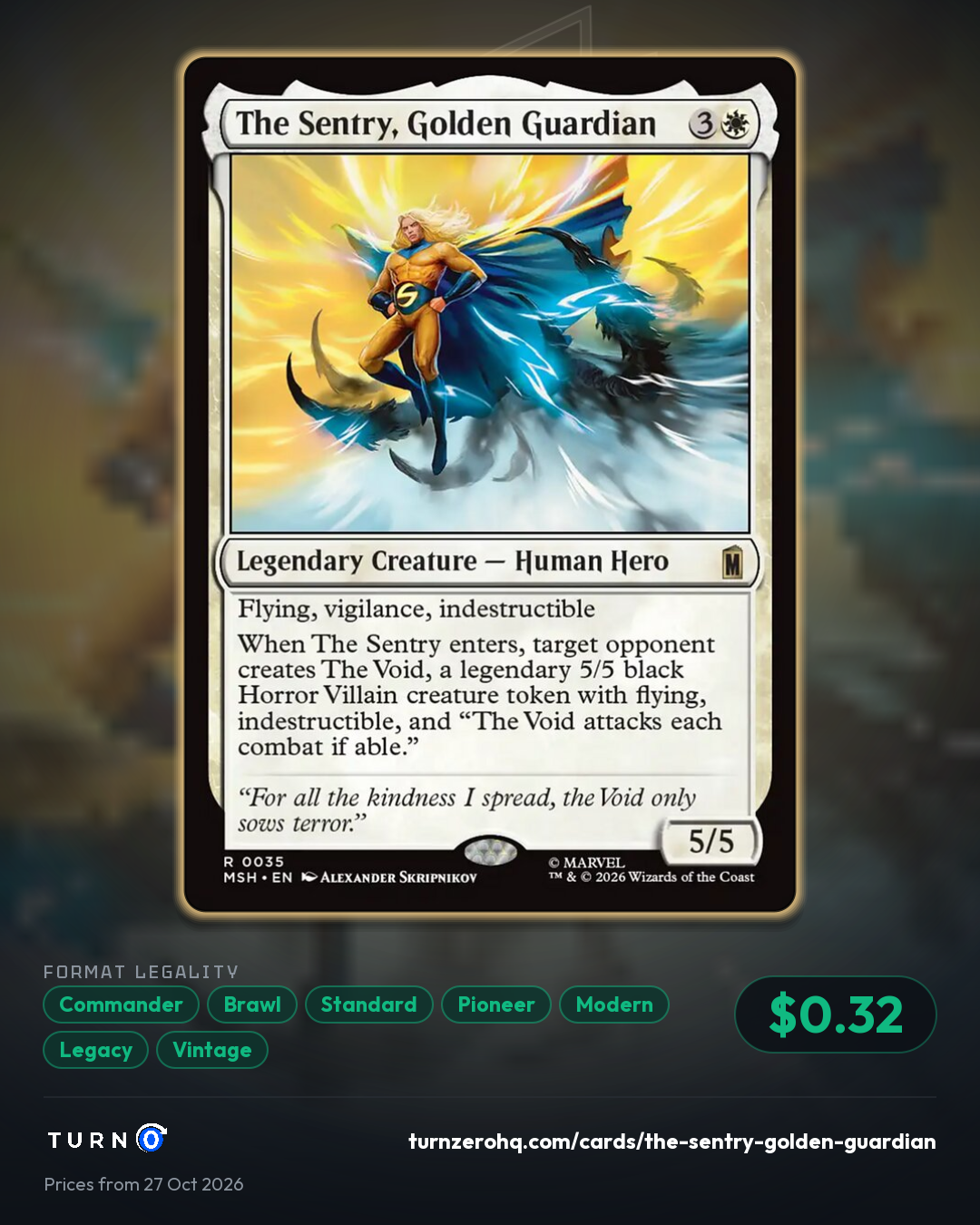Shareable picture of The Sentry, Golden Guardian