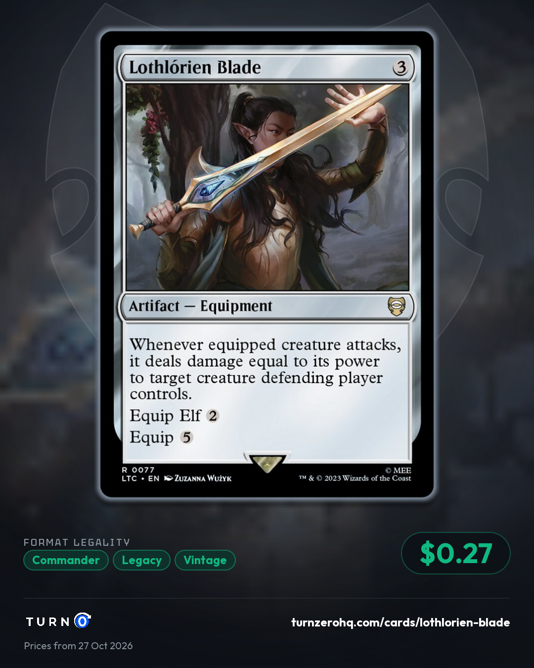 Shareable picture of Lothlórien Blade