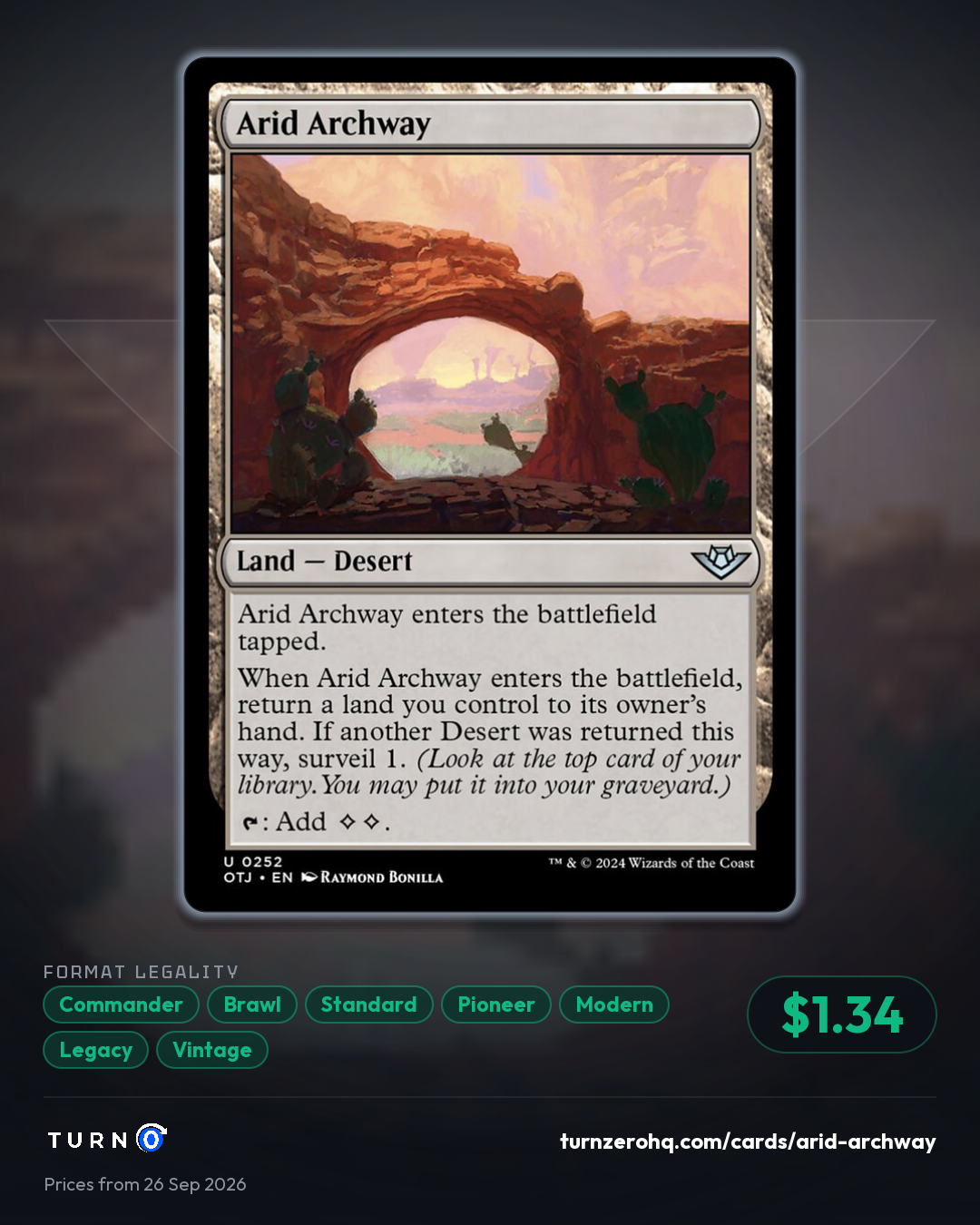 Shareable picture of Arid Archway
