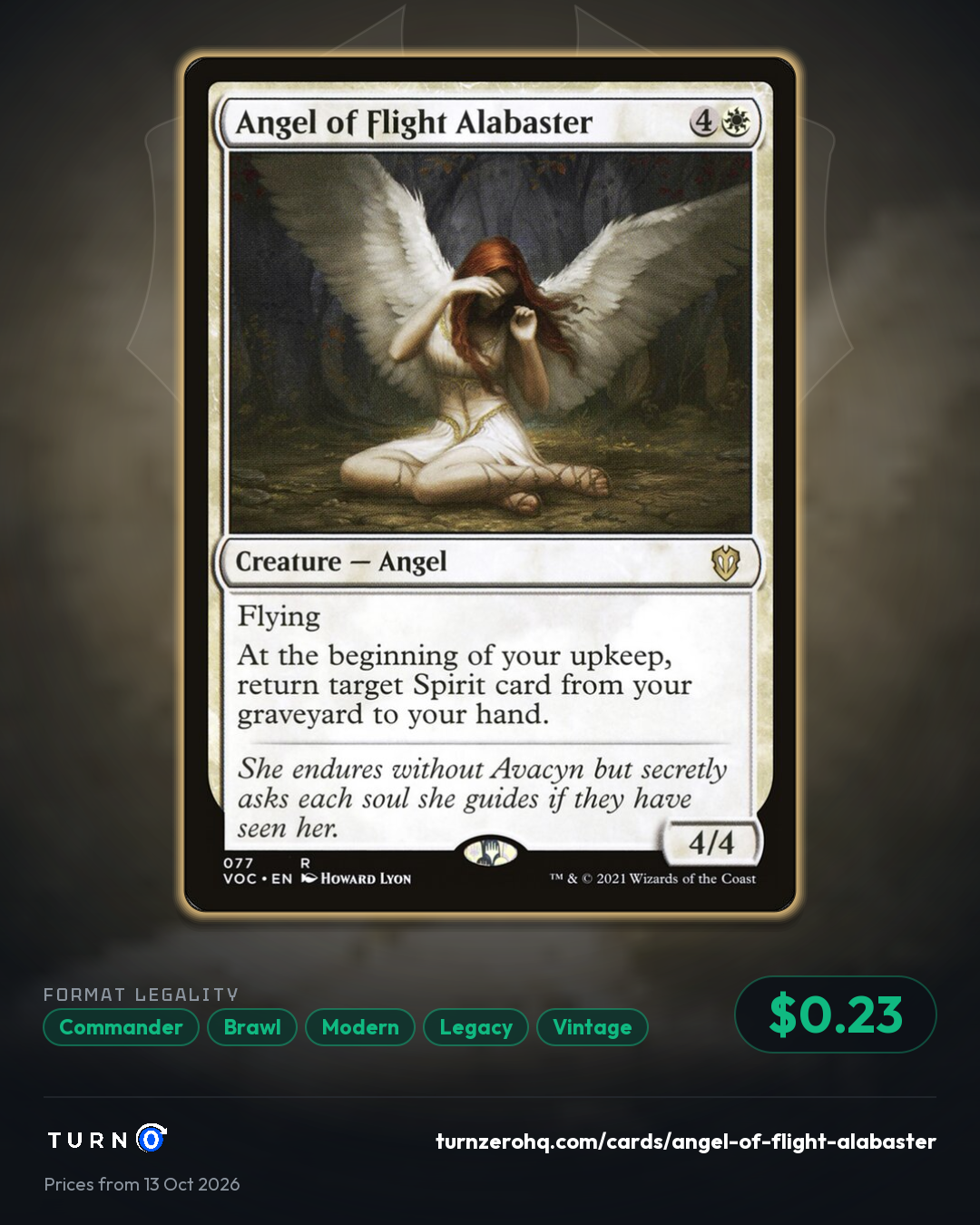 Shareable picture of Angel of Flight Alabaster