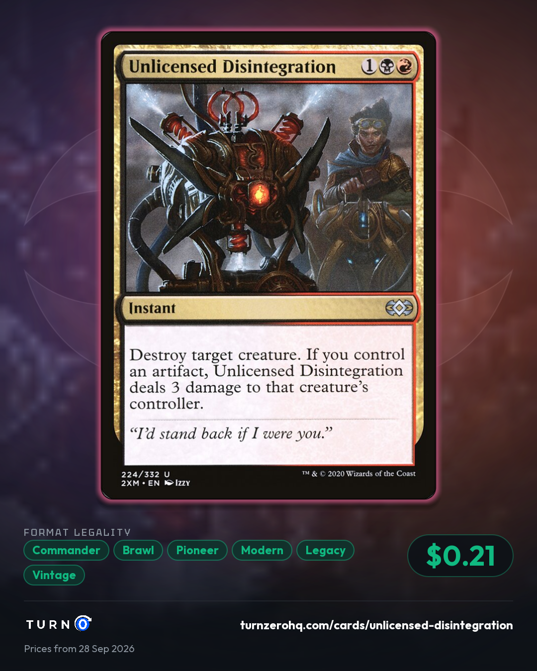 Shareable picture of Unlicensed Disintegration