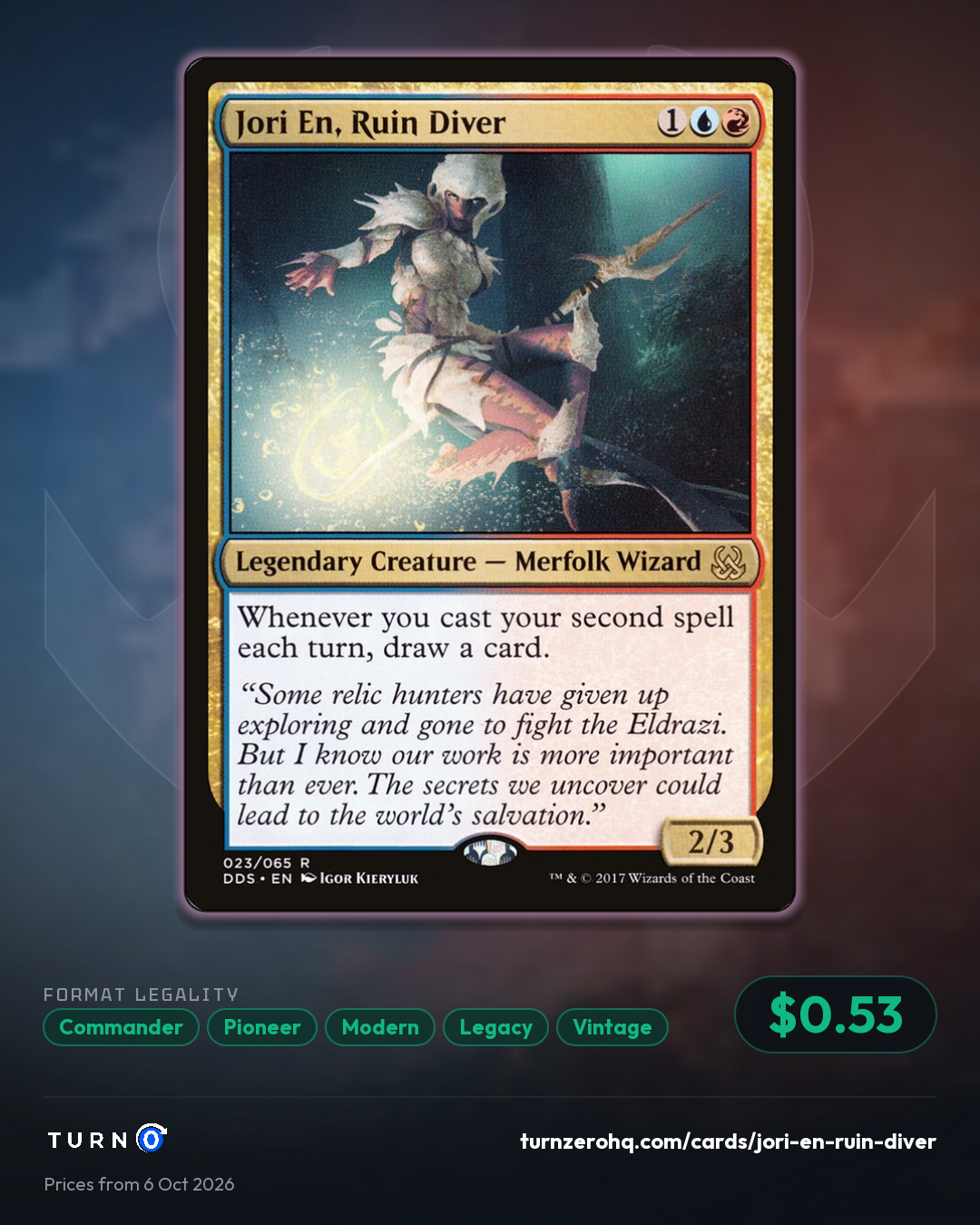 Shareable picture of Jori En, Ruin Diver
