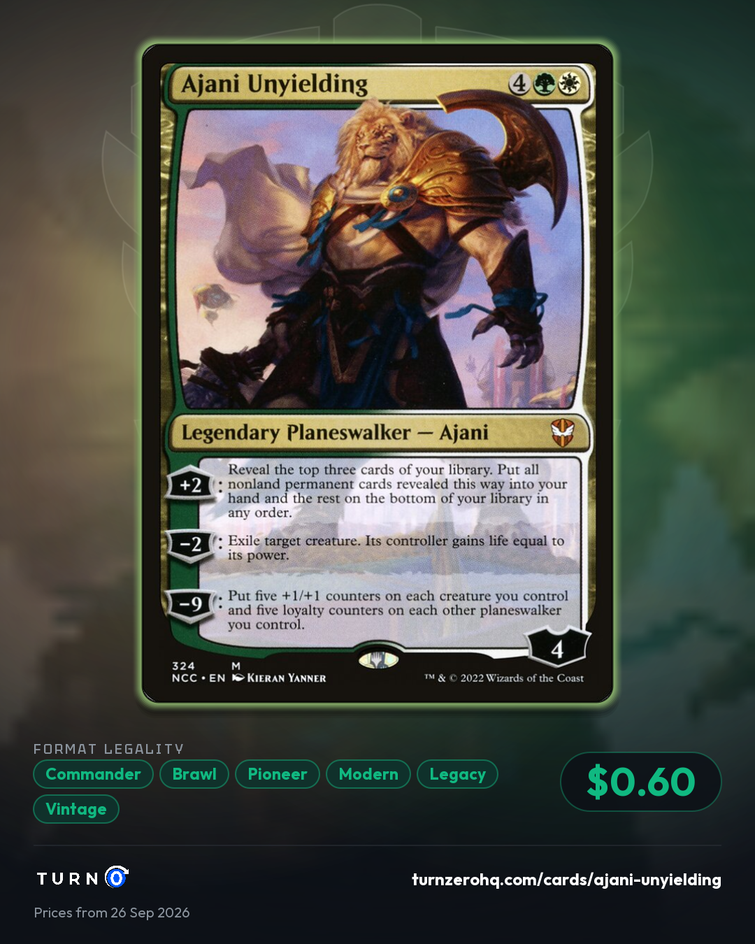 Shareable picture of Ajani Unyielding