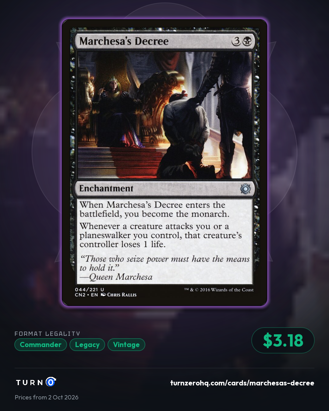Shareable picture of Marchesa's Decree