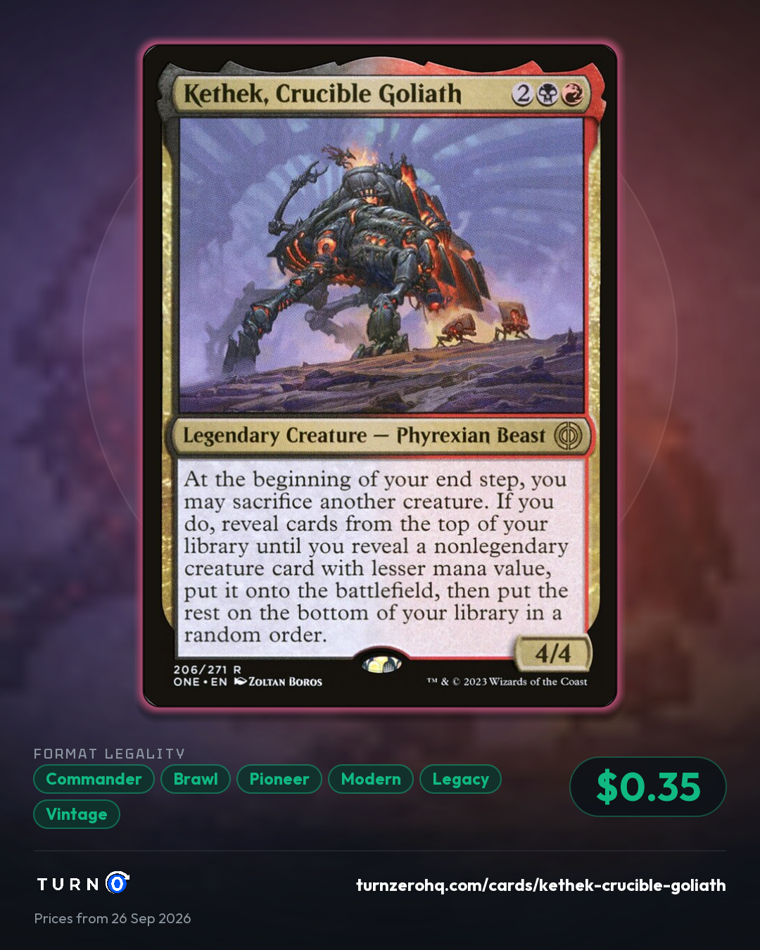 Shareable picture of Kethek, Crucible Goliath
