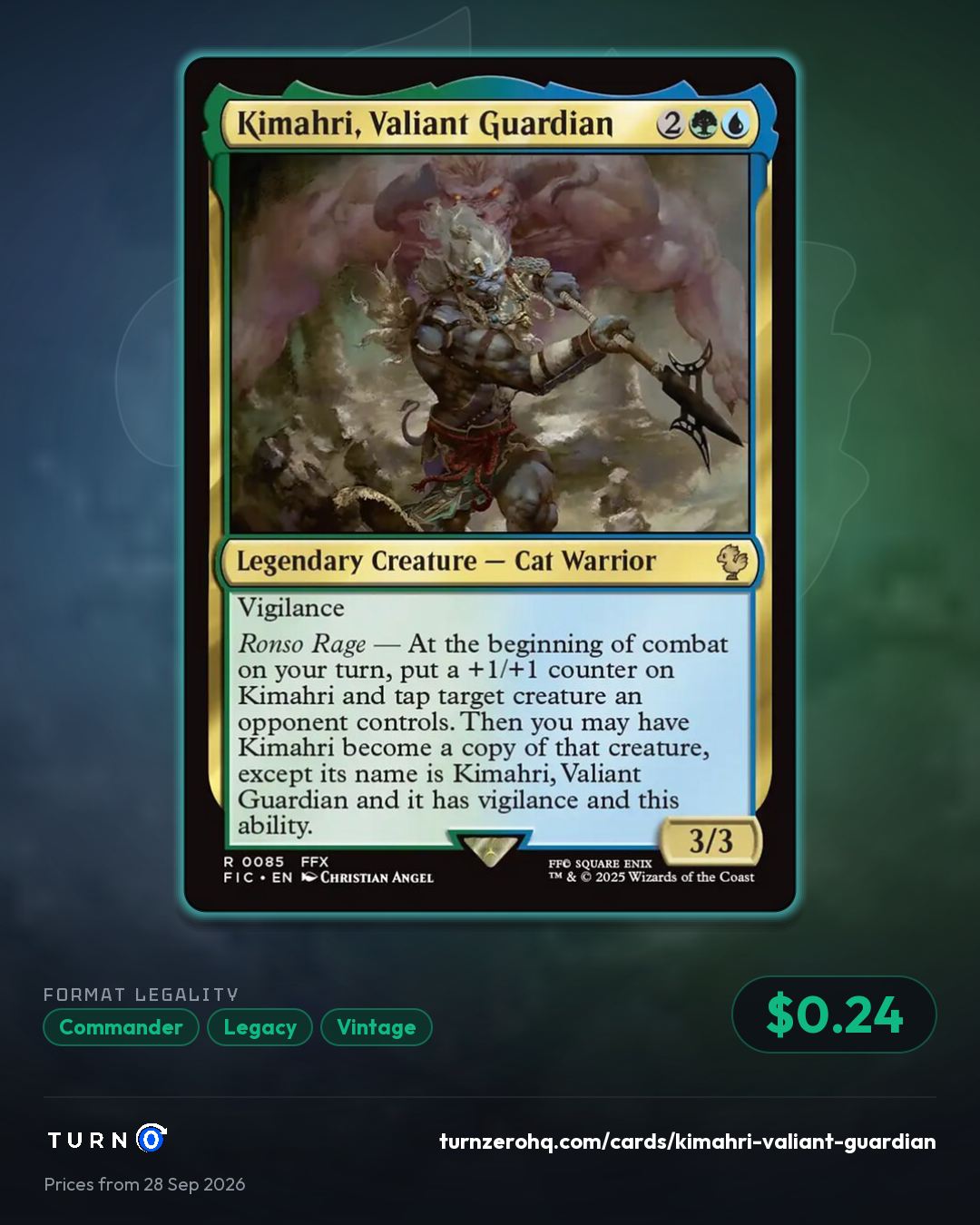 Shareable picture of Kimahri, Valiant Guardian