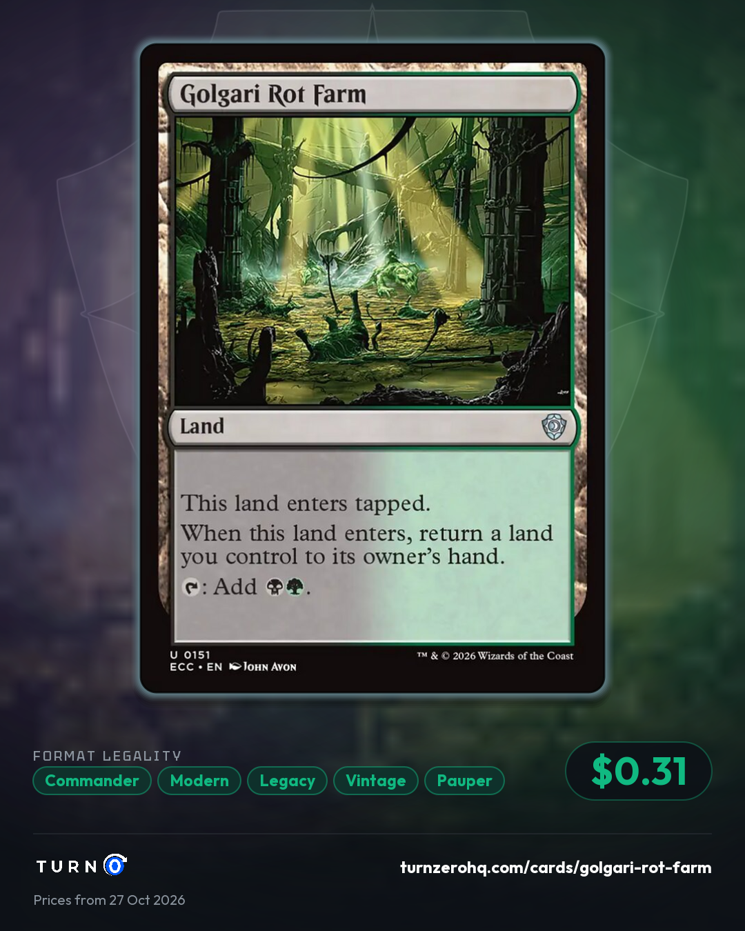 Shareable picture of Golgari Rot Farm