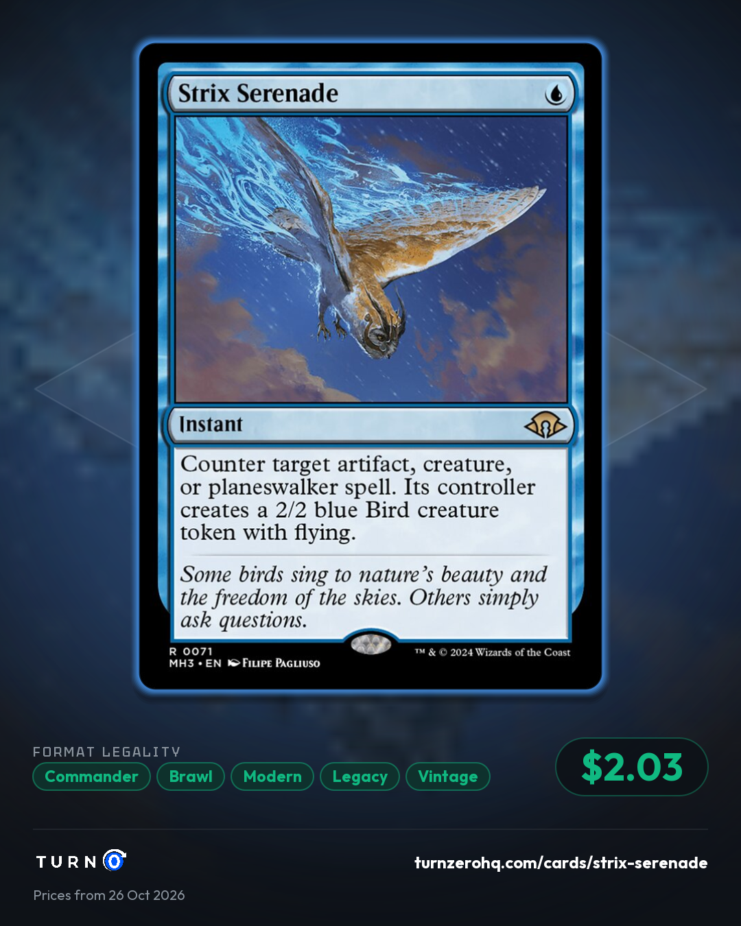 Shareable picture of Strix Serenade