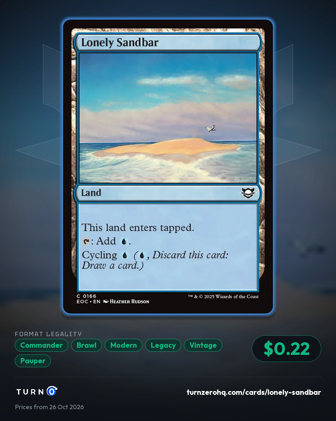 Shareable picture of Lonely Sandbar