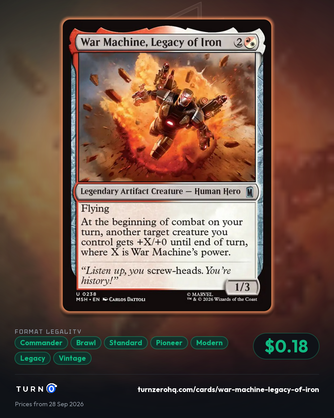 Shareable picture of War Machine, Legacy of Iron