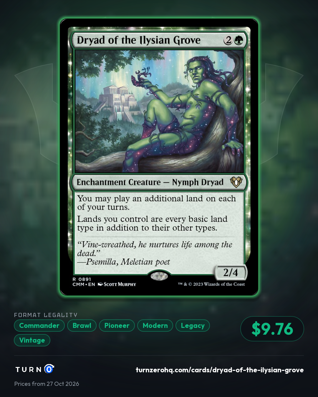 Shareable picture of Dryad of the Ilysian Grove