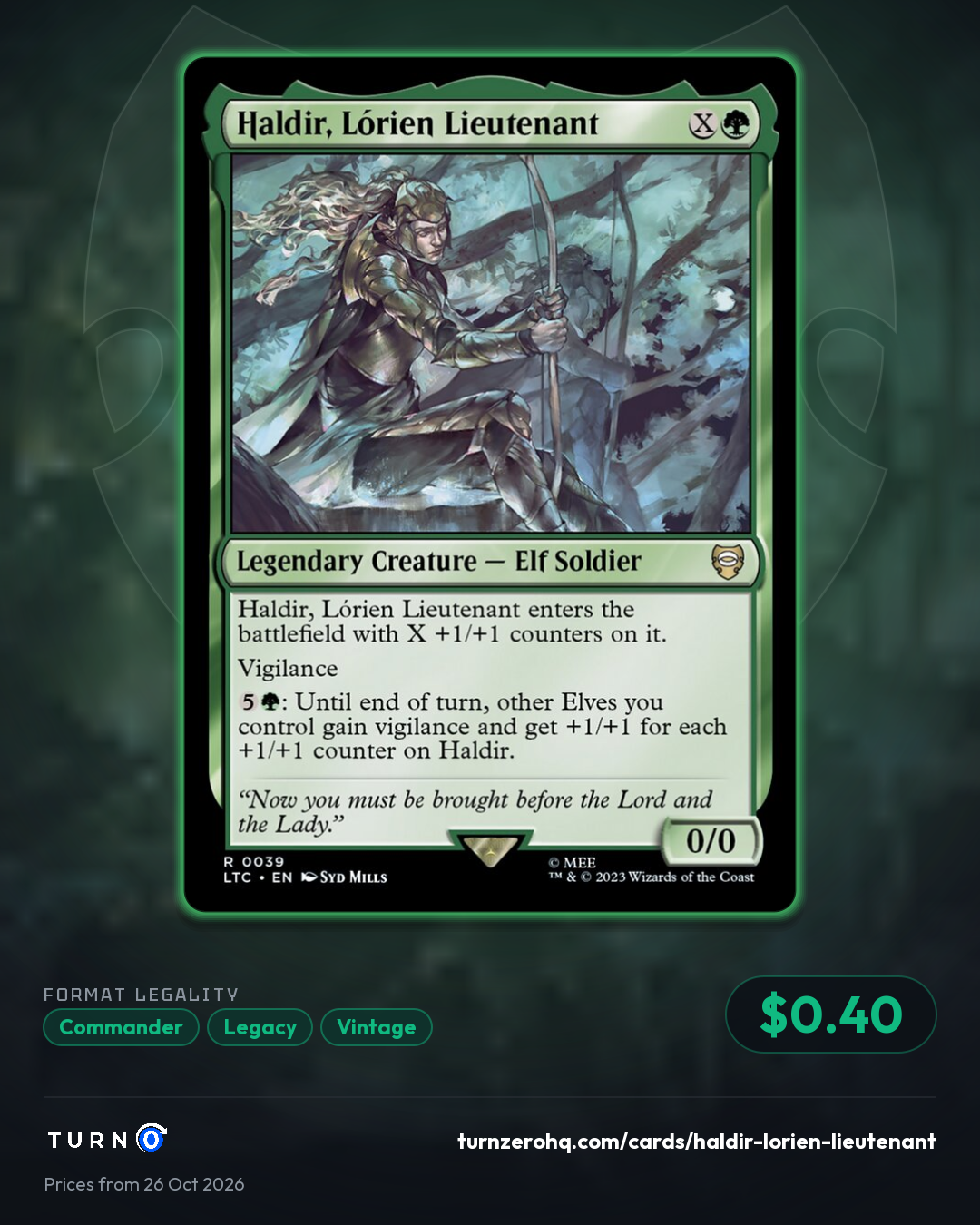 Shareable picture of Haldir, Lórien Lieutenant